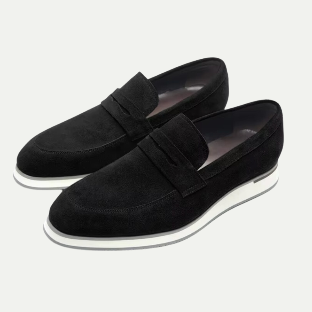 Soft® Suede Penny Loafers Black