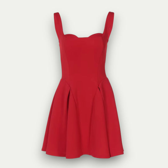 Womens Spaghetti Strap Backless Mini Dress