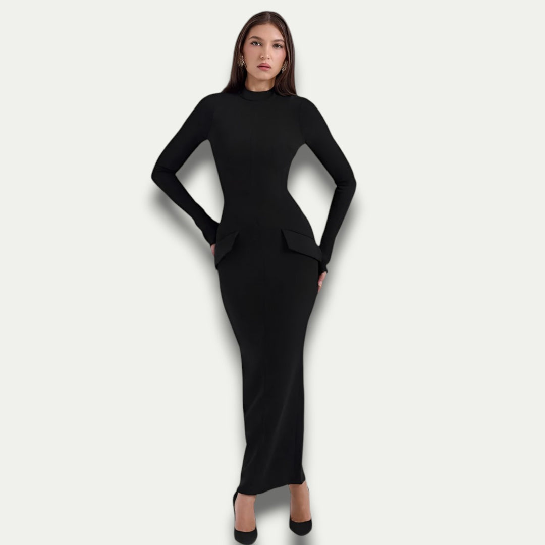 Women's Long Sleeve Bodycon Maxi Dress