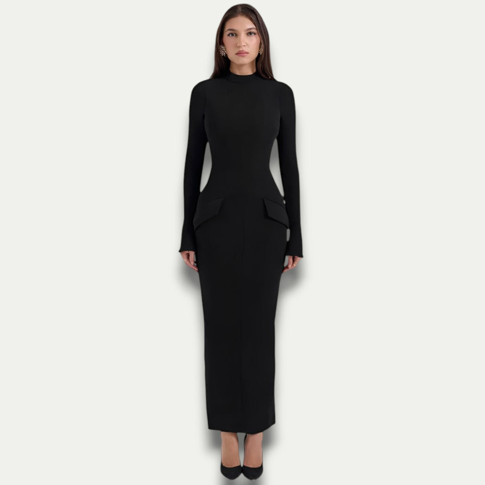 Women's Long Sleeve Bodycon Maxi Dress