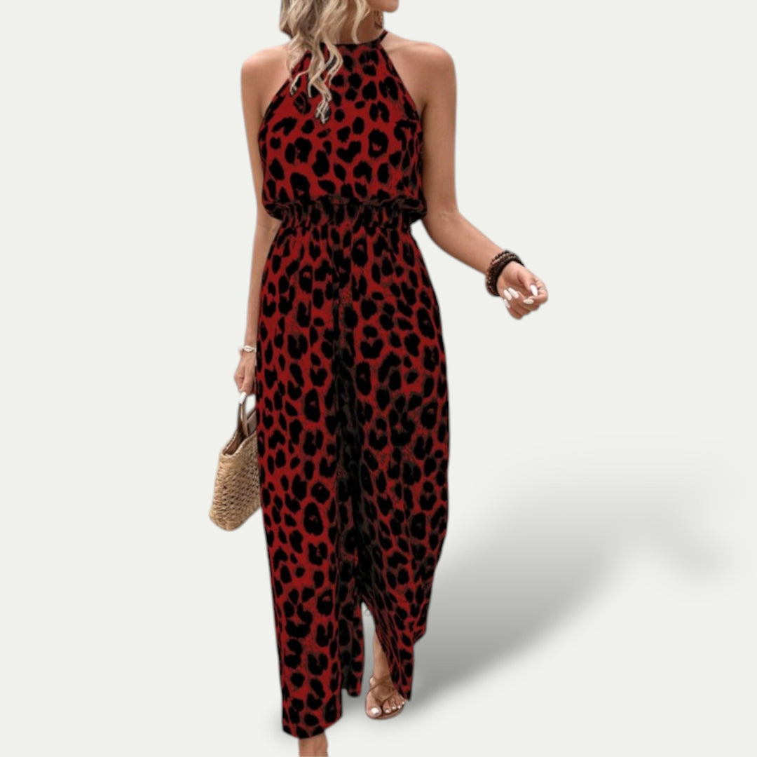 Chic Leopard Print Jumpsuit for Effortless Summer Style