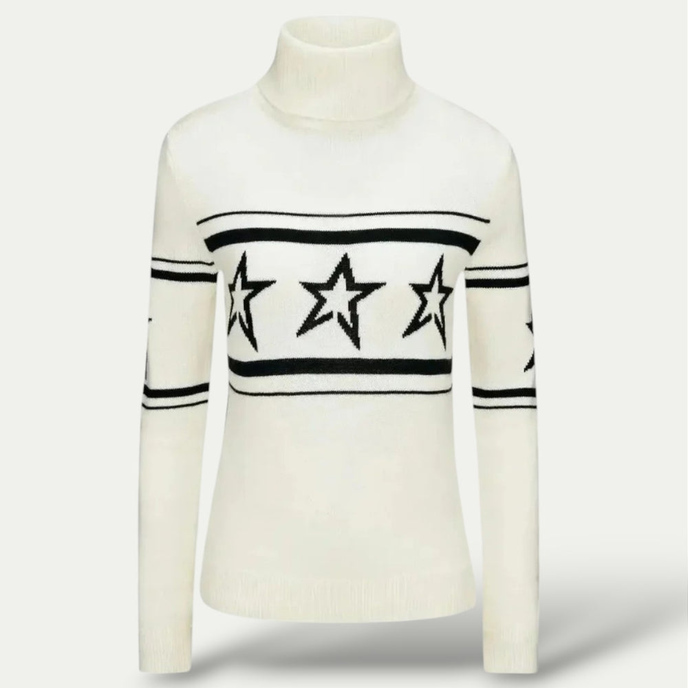 Women's Knit Turtleneck Sweater – Warm, Soft, Winter Essential