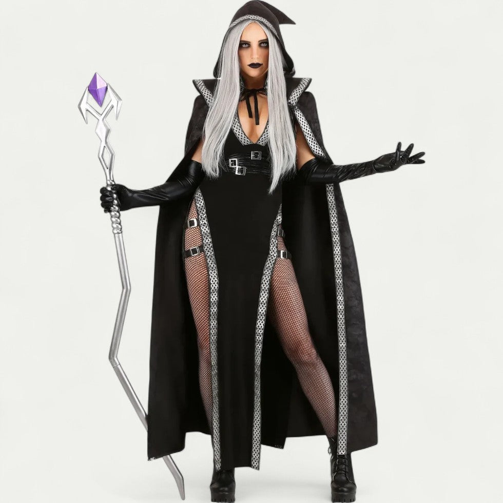 Gothic Witch Maxi Halloween Costume Dress