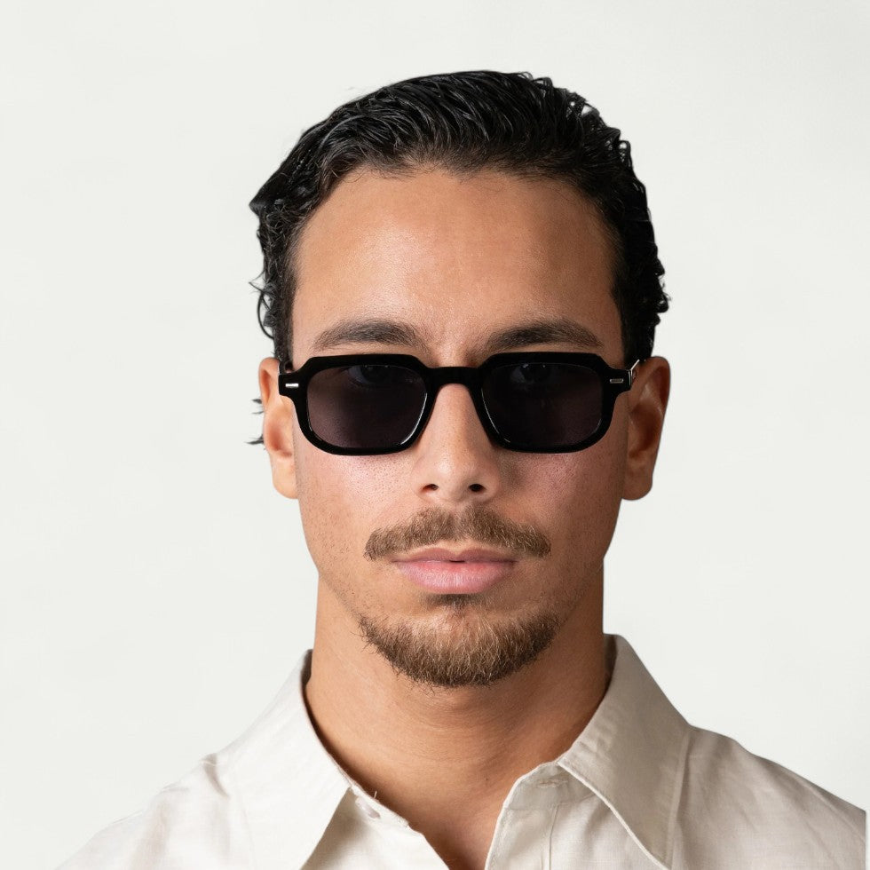 Rectangular Frame Sunglasses for Men Classic UV Protection