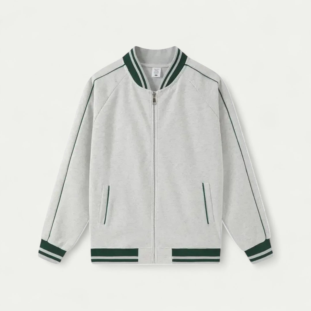 Randimo | Men Old Money Baseball Jacket Loose Fit Cotton Bomber
