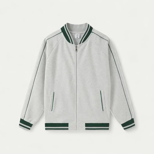 Randimo | Men Old Money Baseball Jacket Loose Fit Cotton Bomber