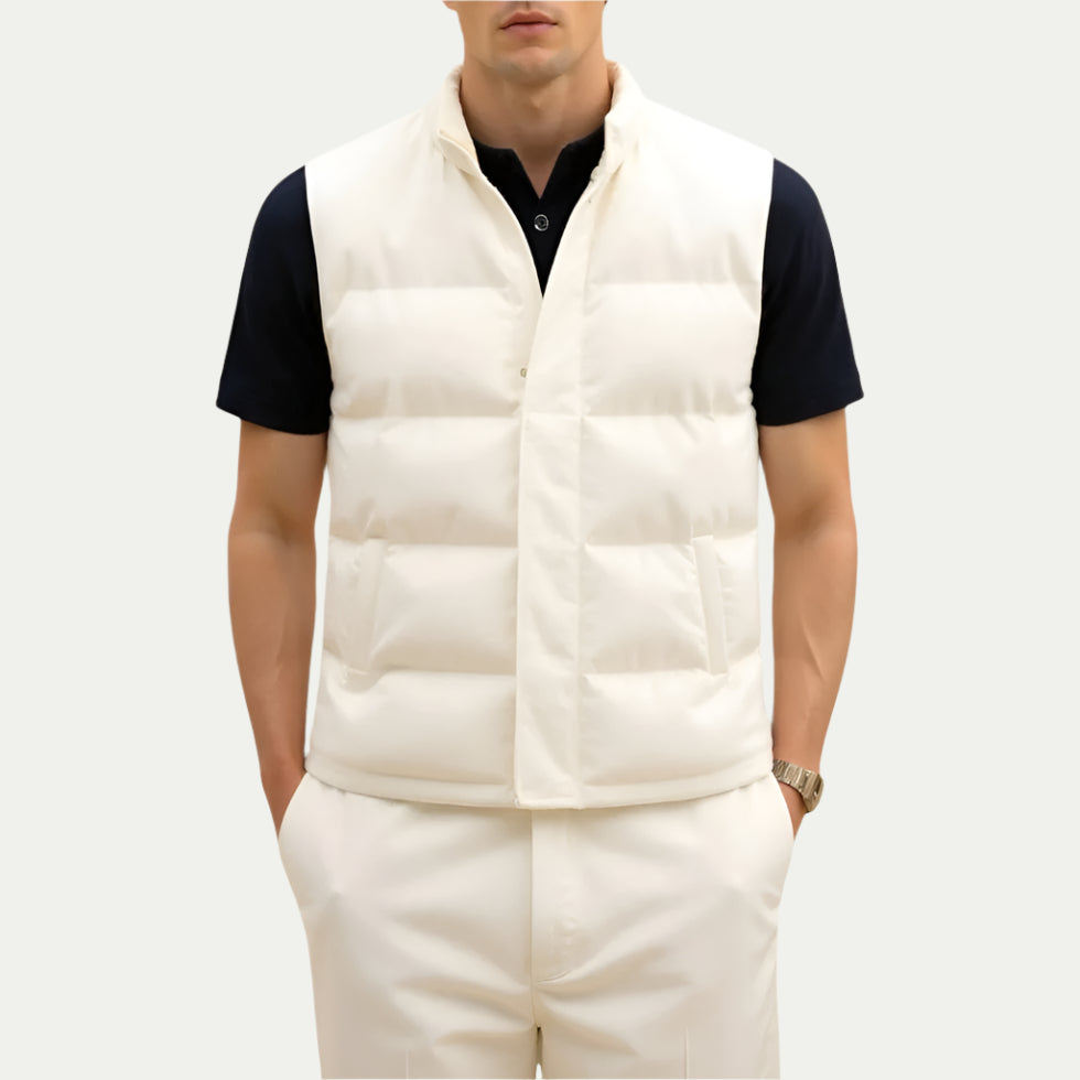 Men's Quilted Puffer Gilet Lightweight Zip Up Outerwear