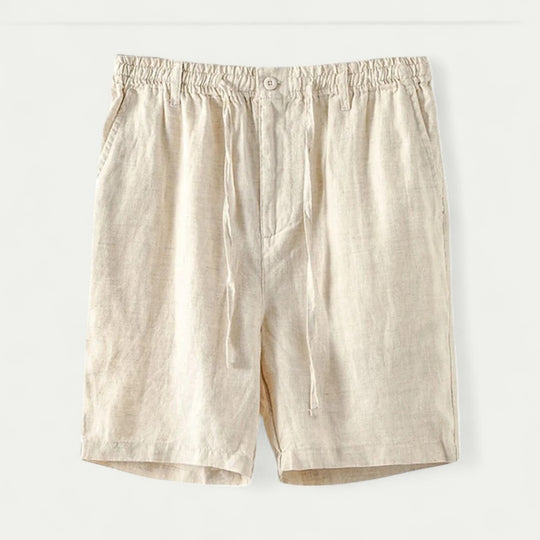 Linen Blend Drawstring Shorts Lightweight Summer Casual Fit