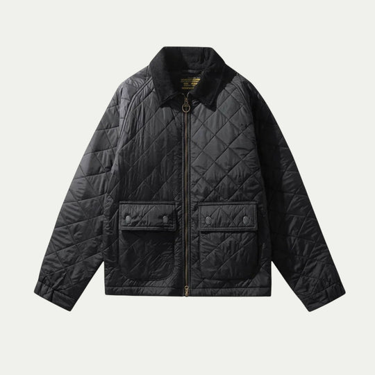 Randimo | Men Quilted Corduroy Military Jacket Windproof Bomber