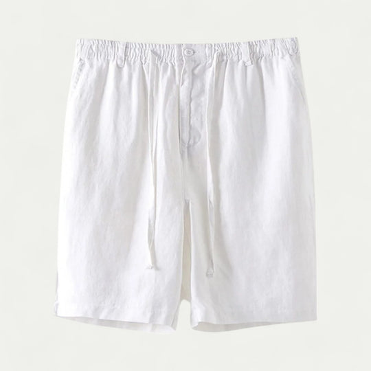 Linen Blend Drawstring Shorts Lightweight Summer Casual Fit