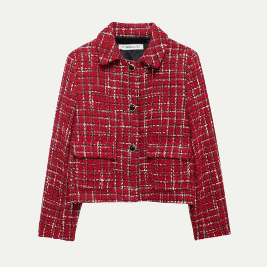 Randimo | Women's Tweed Red Jacket