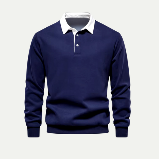 Randimo | Luxe Polo Neck Sweatshirt for Men – Premium Softness & Stylish Comfort