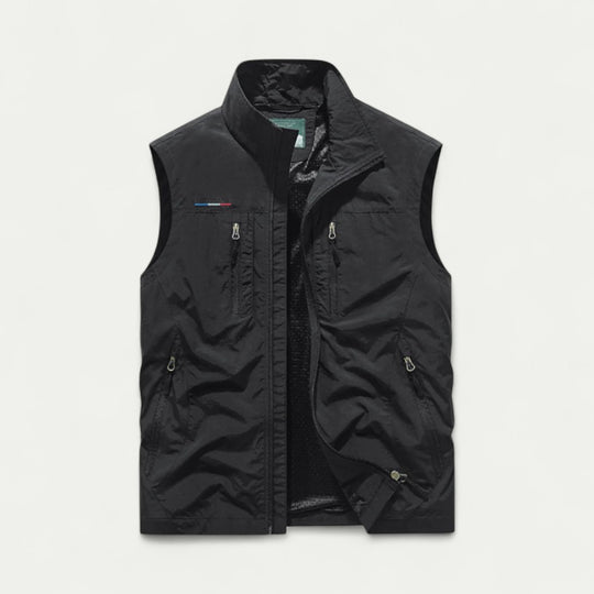 Lightweight Utility Gilet with Zip Pockets for Outdoor Wear
