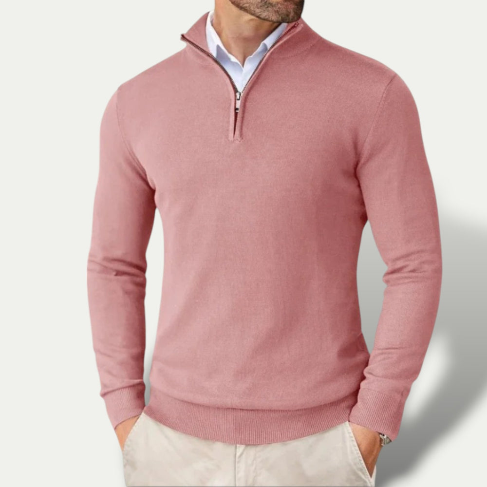 Randimo | Men's Luxury Business Premium  Cashmere Half Zip Sweater