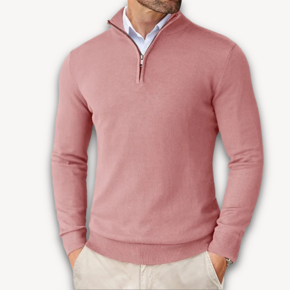 Randimo | Men's Luxury Business Premium  Cashmere Half Zip Sweater