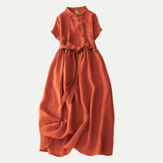 Randimo | Women's Maxi Linen Literary Style Dress