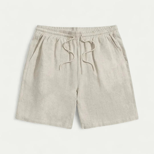 Linen Blend Drawstring Shorts for Summer Comfort