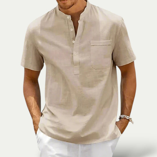 Randimo | Mens Pure Linen Breathable Shirt