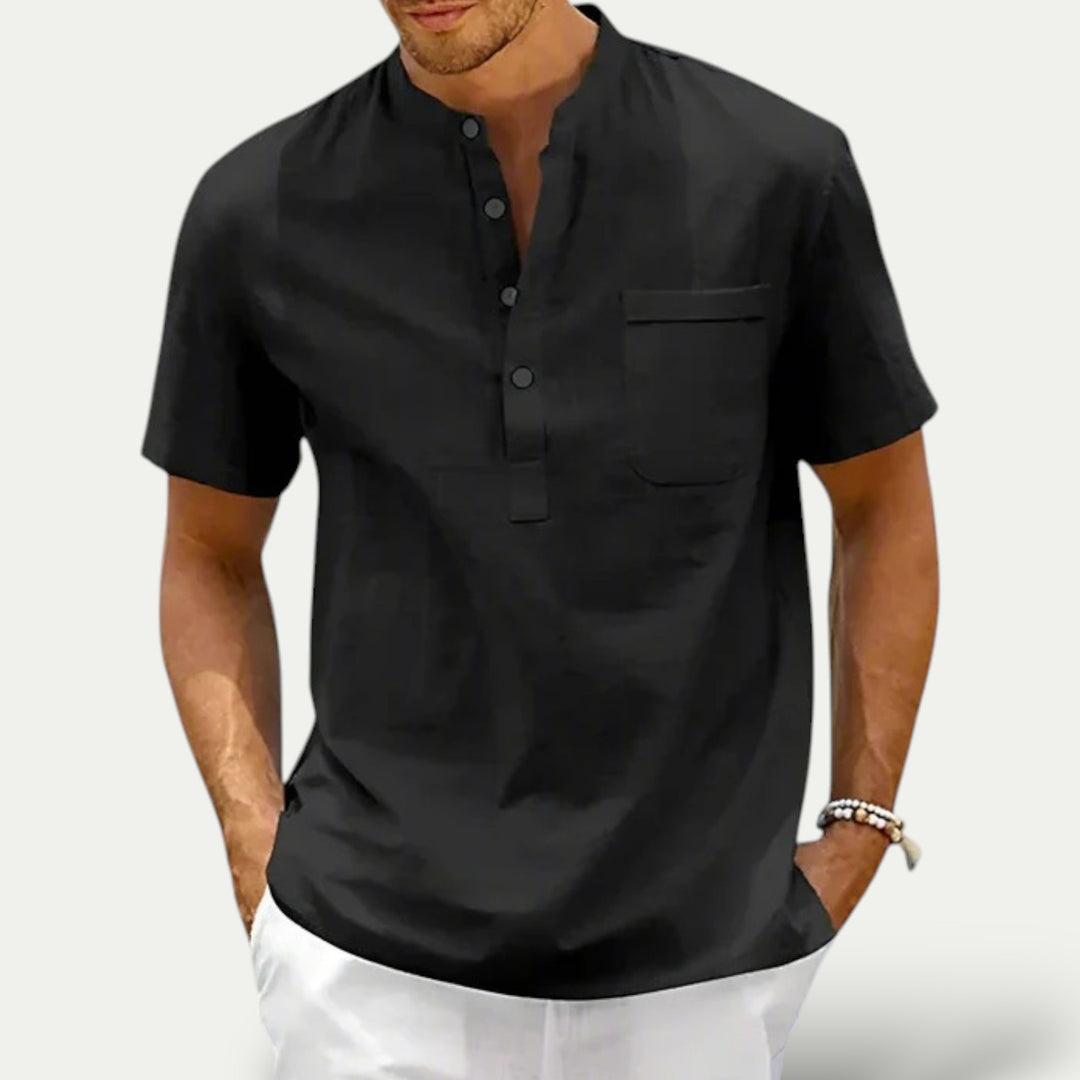 Randimo | Mens Pure Linen Breathable Shirt