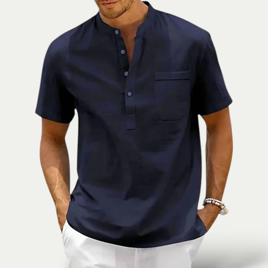 Randimo | Mens Pure Linen Breathable Shirt