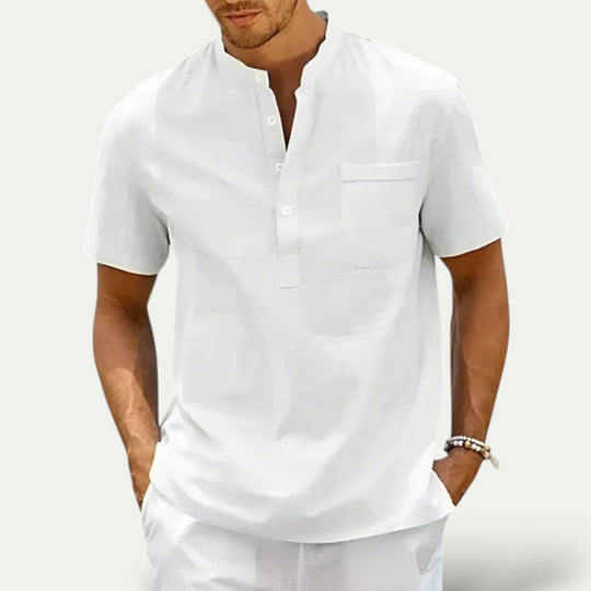 Randimo | Mens Pure Linen Breathable Shirt
