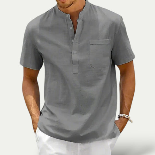 Randimo | Mens Pure Linen Breathable Shirt