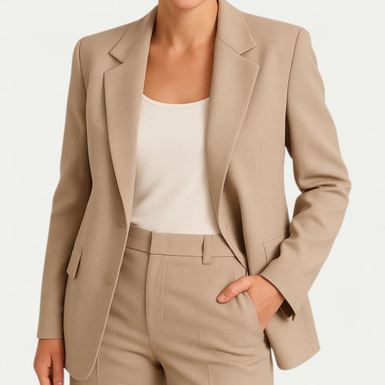 Tailored Single Breasted Blazer for Smart Office Wear