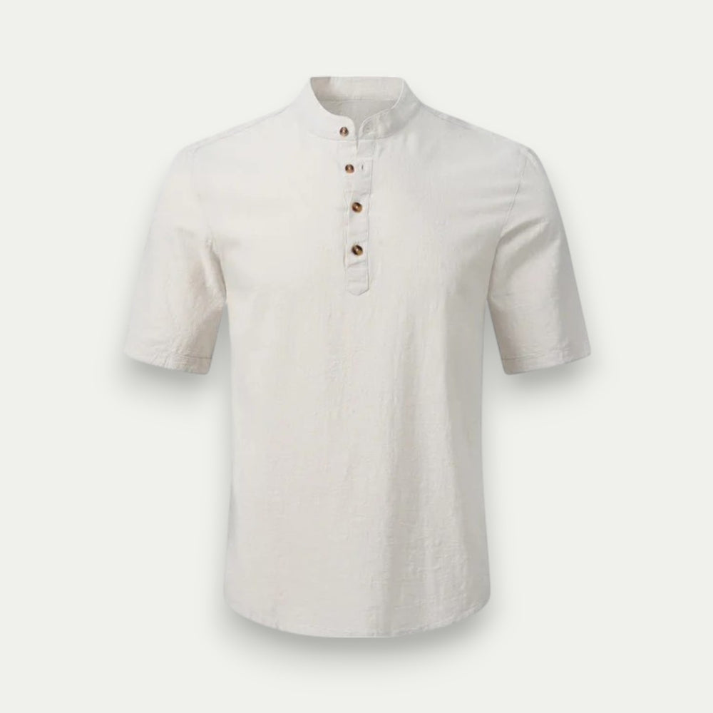 Randimo | Men's Polo Shirt Henley Mock Neck Tee