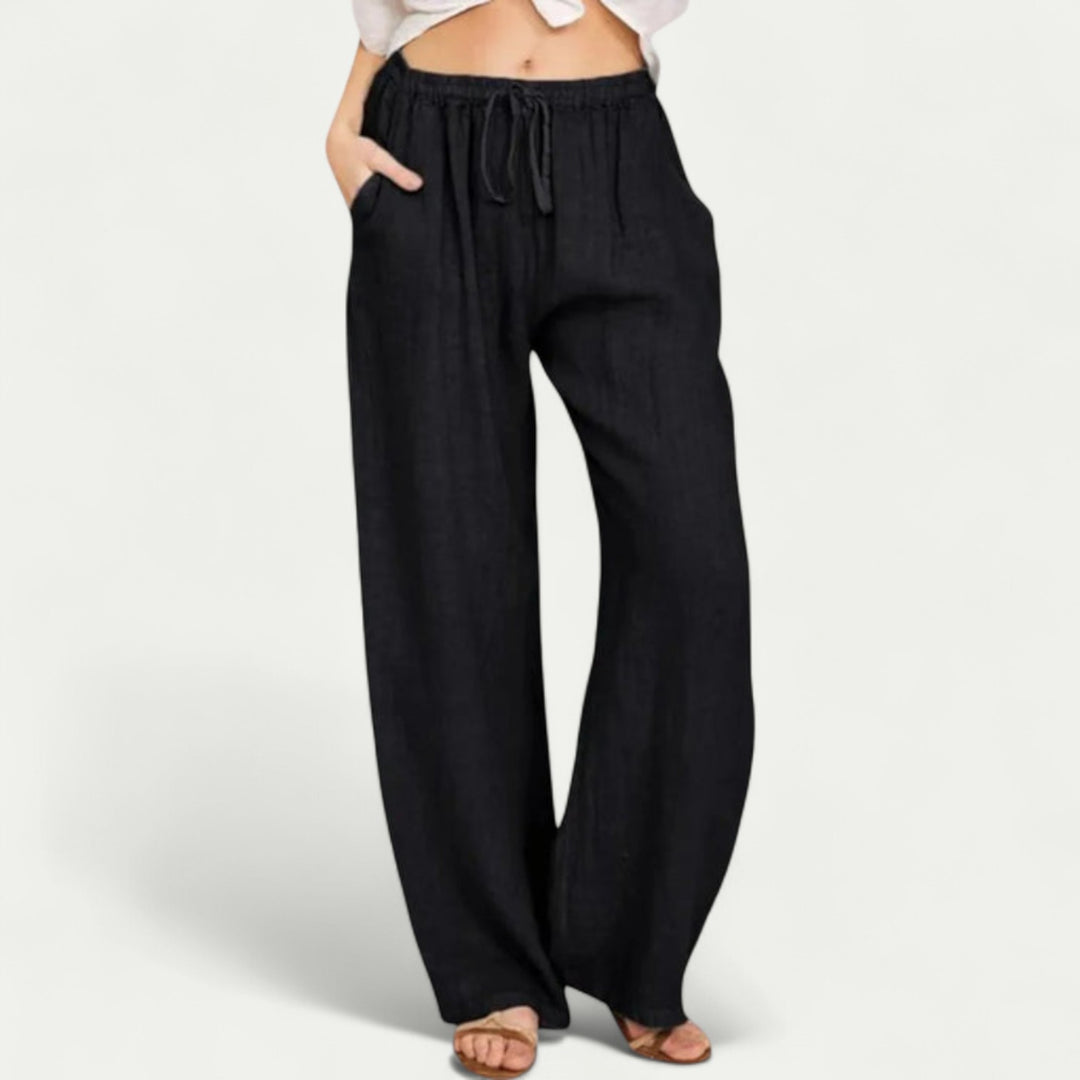 Women Summer Oversized Pure Linen Pants