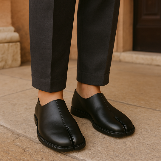Randimo | Unisex Leather Orthopedic Split Toe Flat Casual Loafers