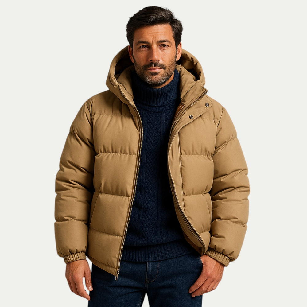 Unisex Waterproof Down Hooded Puffer Winter Fit Parka Jacket