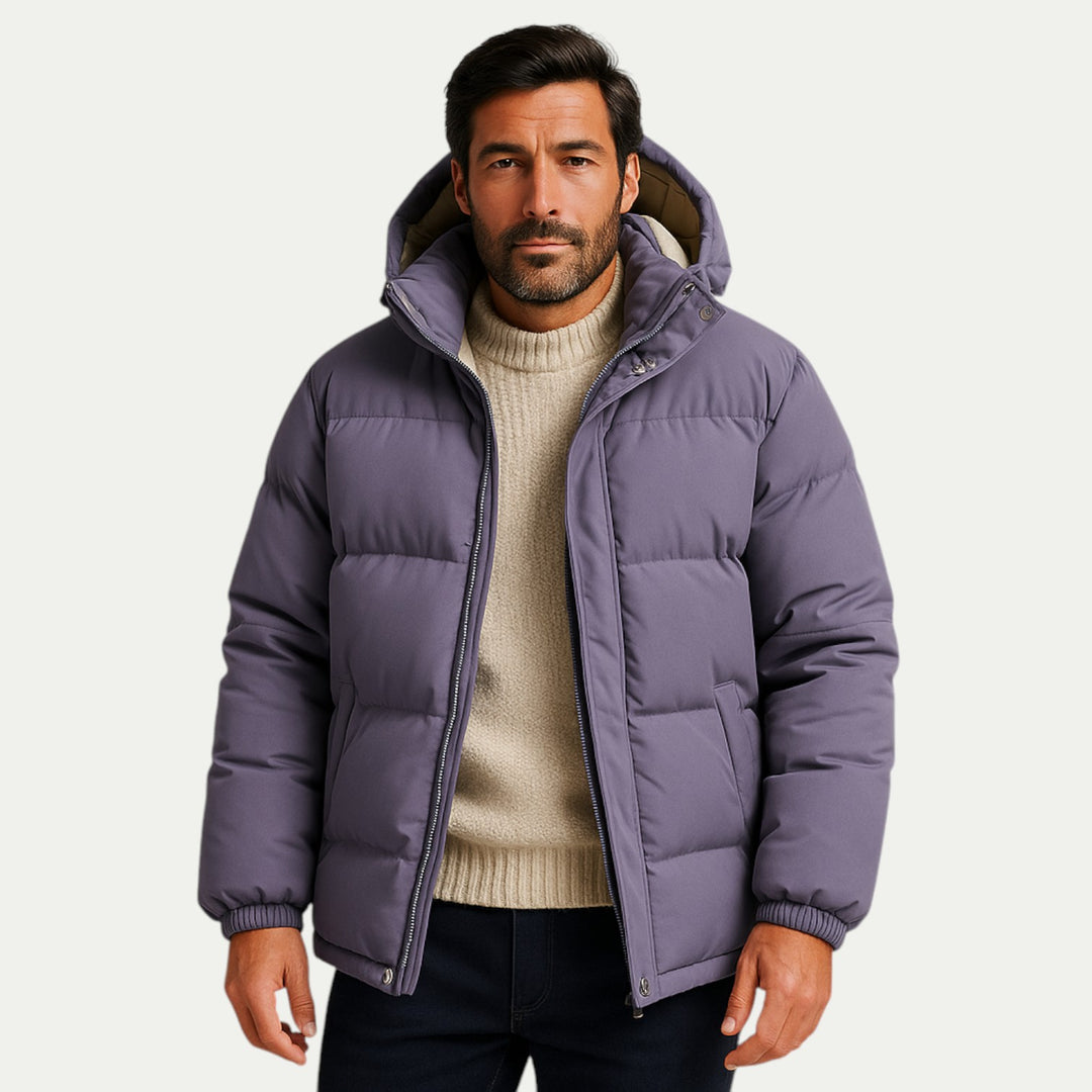 Randimo | Mens Hooded Water Repellent Down Puffer Parka Jacket