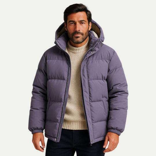 Randimo | Mens Hooded Water Repellent Down Puffer Parka Jacket