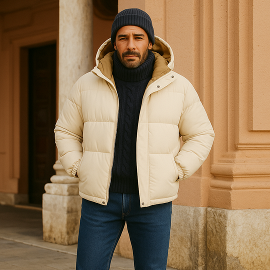 Randimo | Mens Hooded Water Repellent Down Puffer Parka Jacket