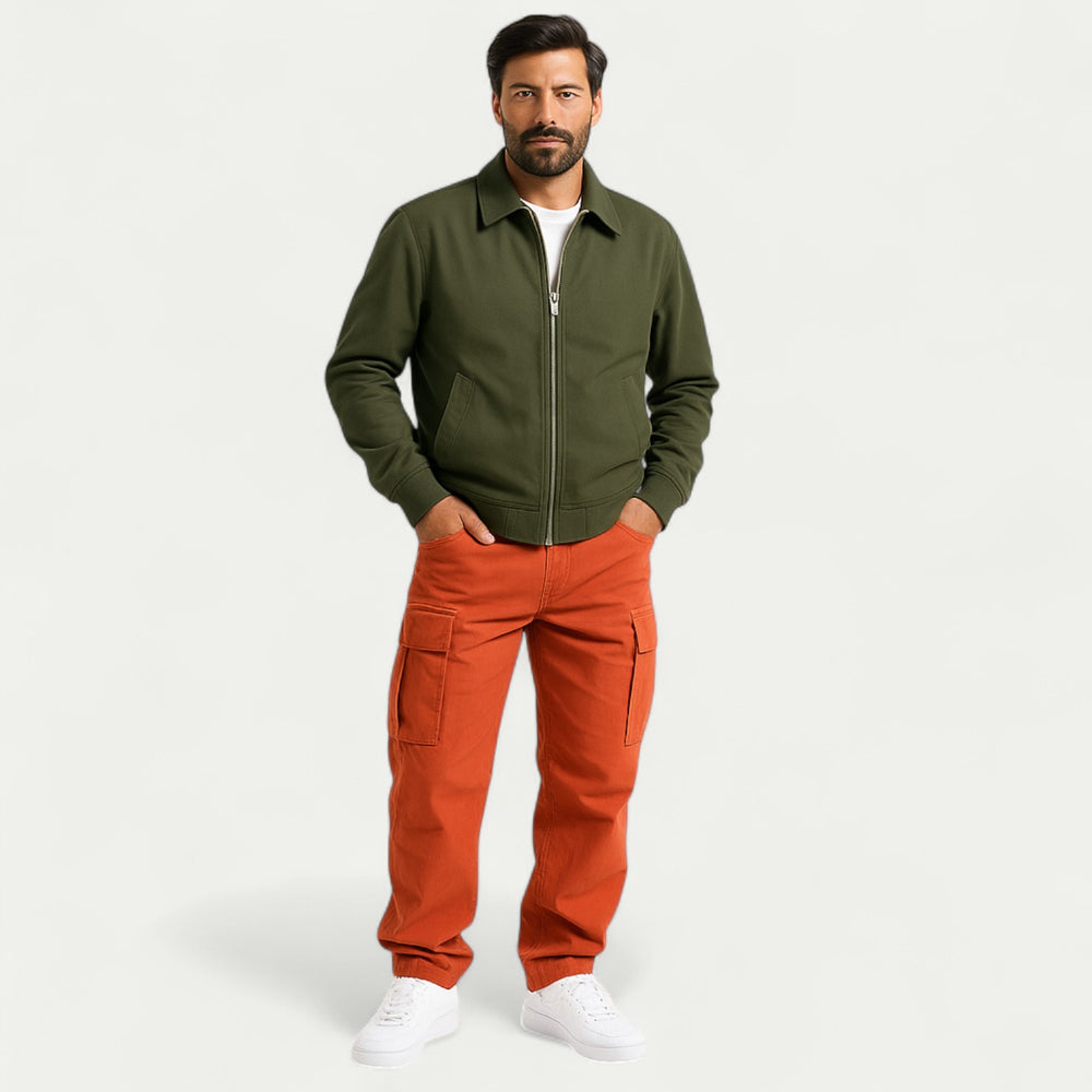 Men Drawstring Multi Pocket Casual Cargo Pants