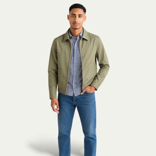 Men Lightweight Cotton Jacket for Casual Everyday Wear