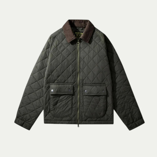 Randimo | Men Quilted Corduroy Military Jacket Windproof Bomber