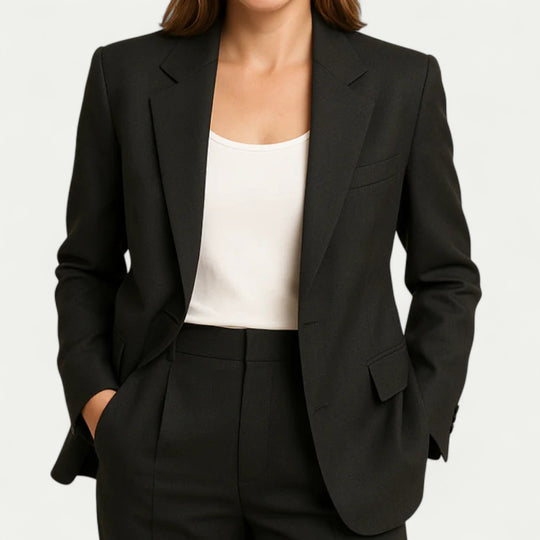 Tailored Single Breasted Blazer for Smart Office Wear