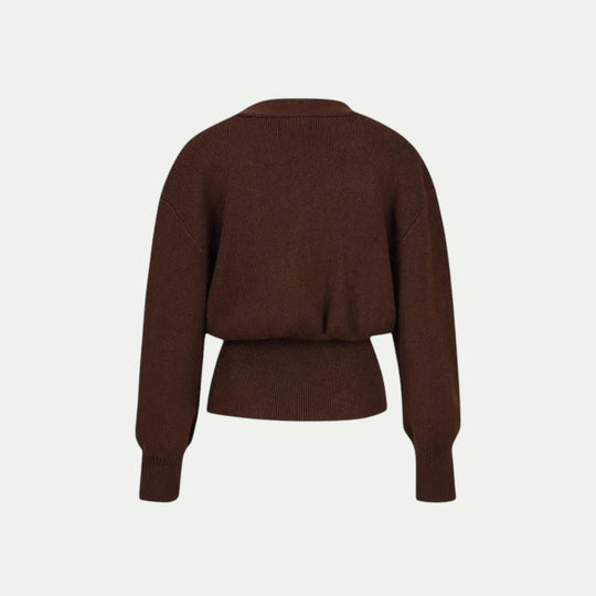 Women Lightweight Spring Cardigan With Gold Button