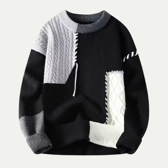 Randimo | Premium Merino Wool® Autumn & Winter Patchwork Sweater