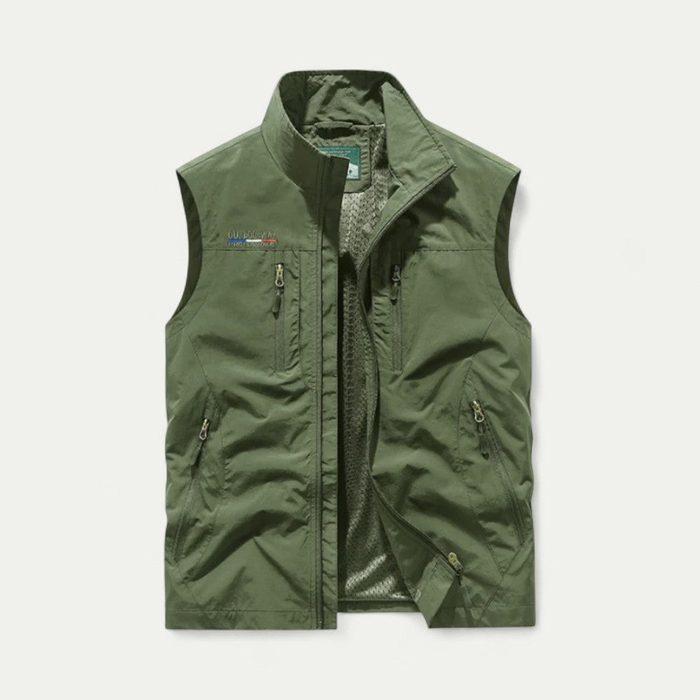 Lightweight Utility Gilet with Zip Pockets for Outdoor Wear