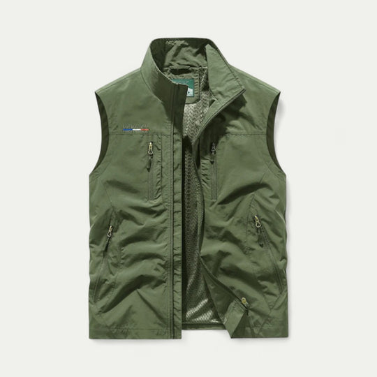 Lightweight Utility Gilet with Zip Pockets for Outdoor Wear