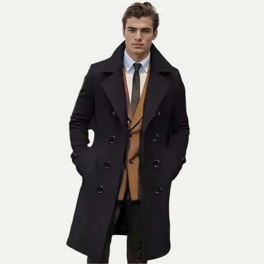 Randimo | Premium Merino Wool® Italian Long Trench Coat by Massimo