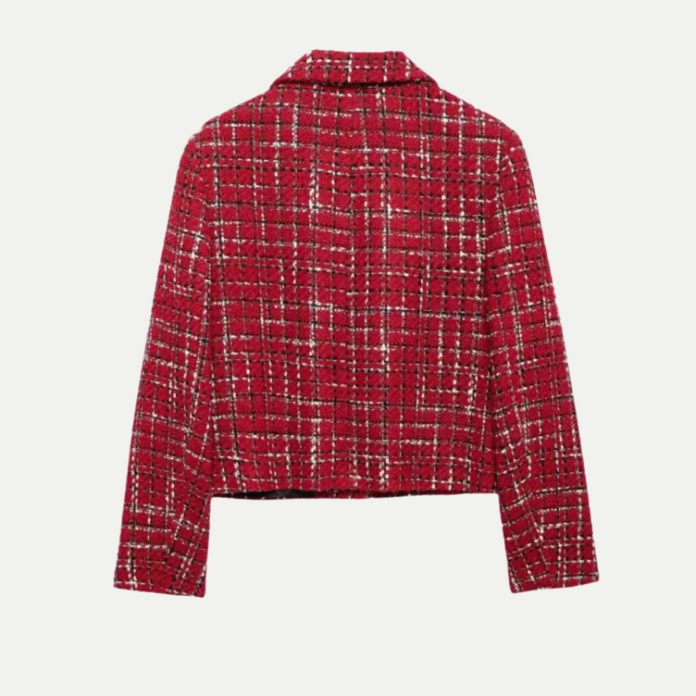 Randimo | Women's Tweed Red Jacket