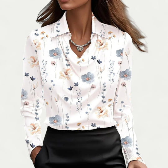Draped Satin Blouse for Elegant Office and Evening Looks