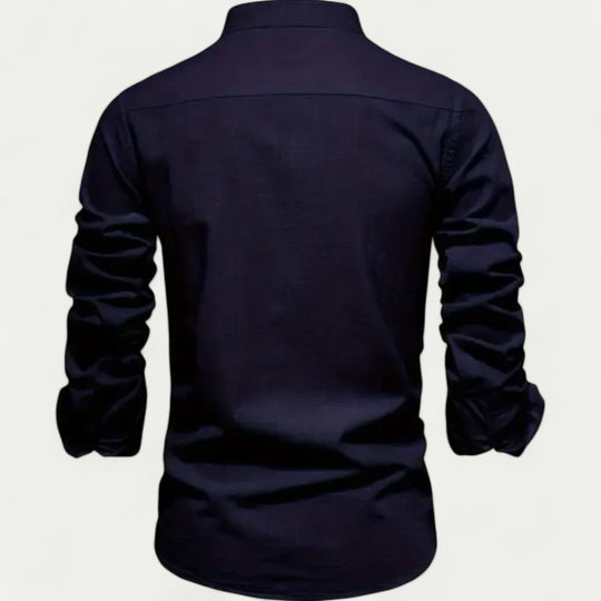 Men's Cotton Long Sleeve Shirt Casual Slim Fit Smart Look