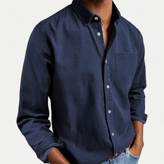 Oxford Button Down Cotton Blend Shirt for Smart Casual Everyday Wear