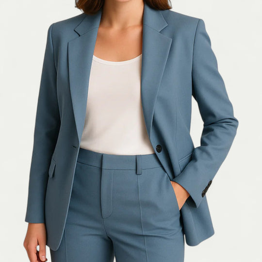 Tailored Single Breasted Blazer for Smart Office Wear