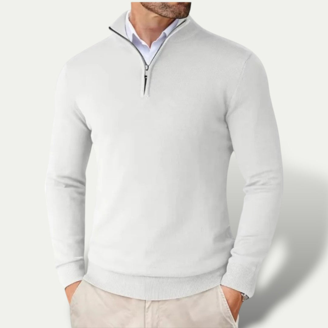 Randimo | Men's Luxury Business Premium  Cashmere Half Zip Sweater