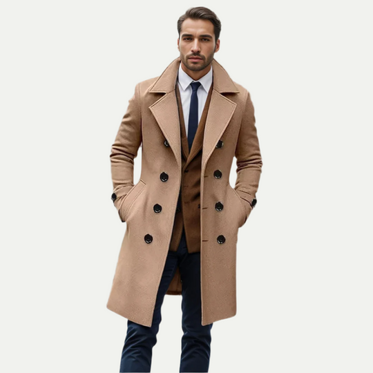 Randimo | Premium Merino Wool® Italian Long Trench Coat by Massimo